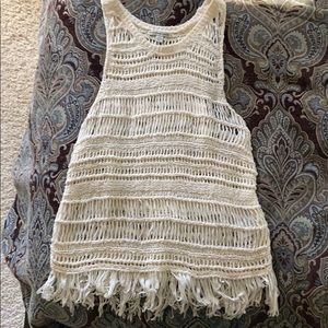 Cream Knit Tank